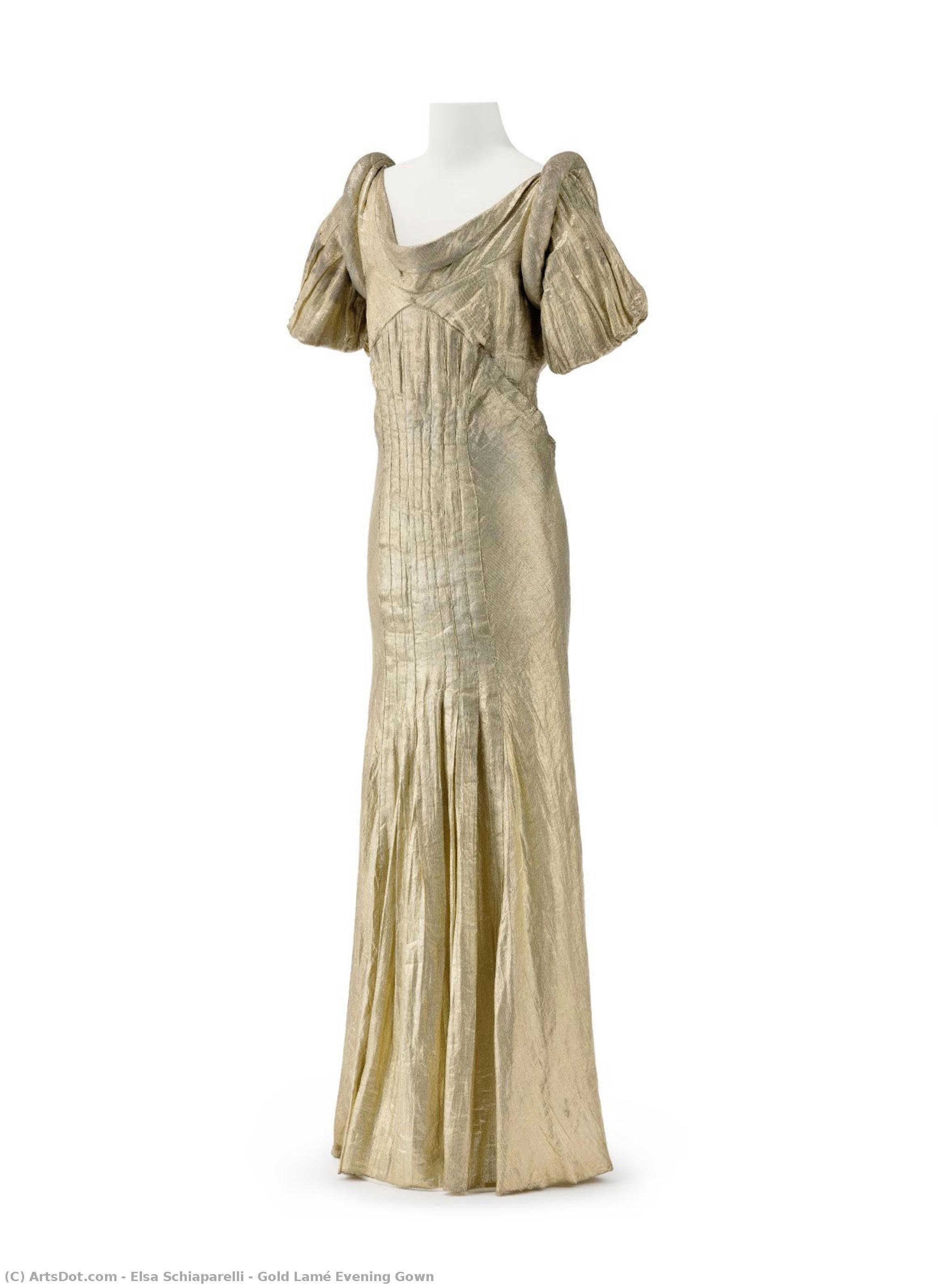Gold Lamé Evening Gown — エルザ・スキャパレリ