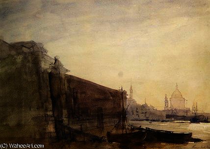 Early Morning, Toward St. Paul's — John William Inchbold