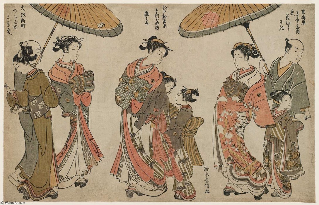 Courtesans Of The Three Cities — 鈴木春信