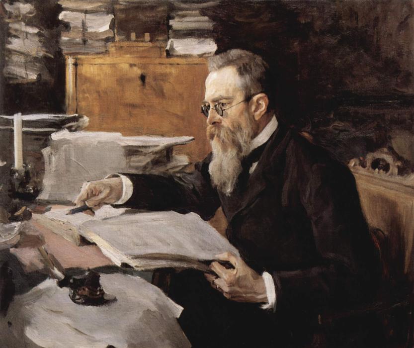 Portrait Of Nikolai Andreyevich Rimsky-korsakov — Valentin Alexandrovich Serov
