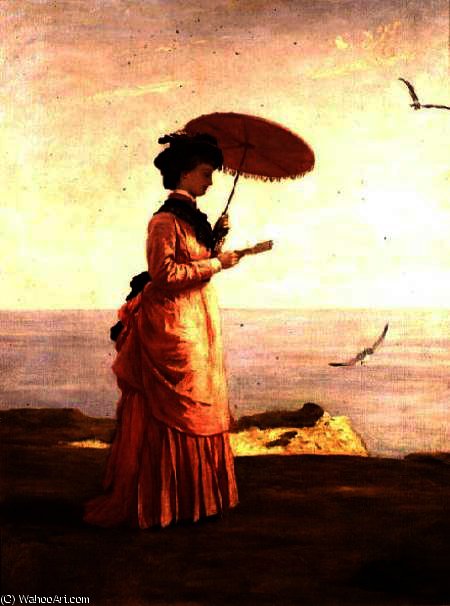 Lady Tennyson On Afton Downs — Valentine Cameron Prinsep