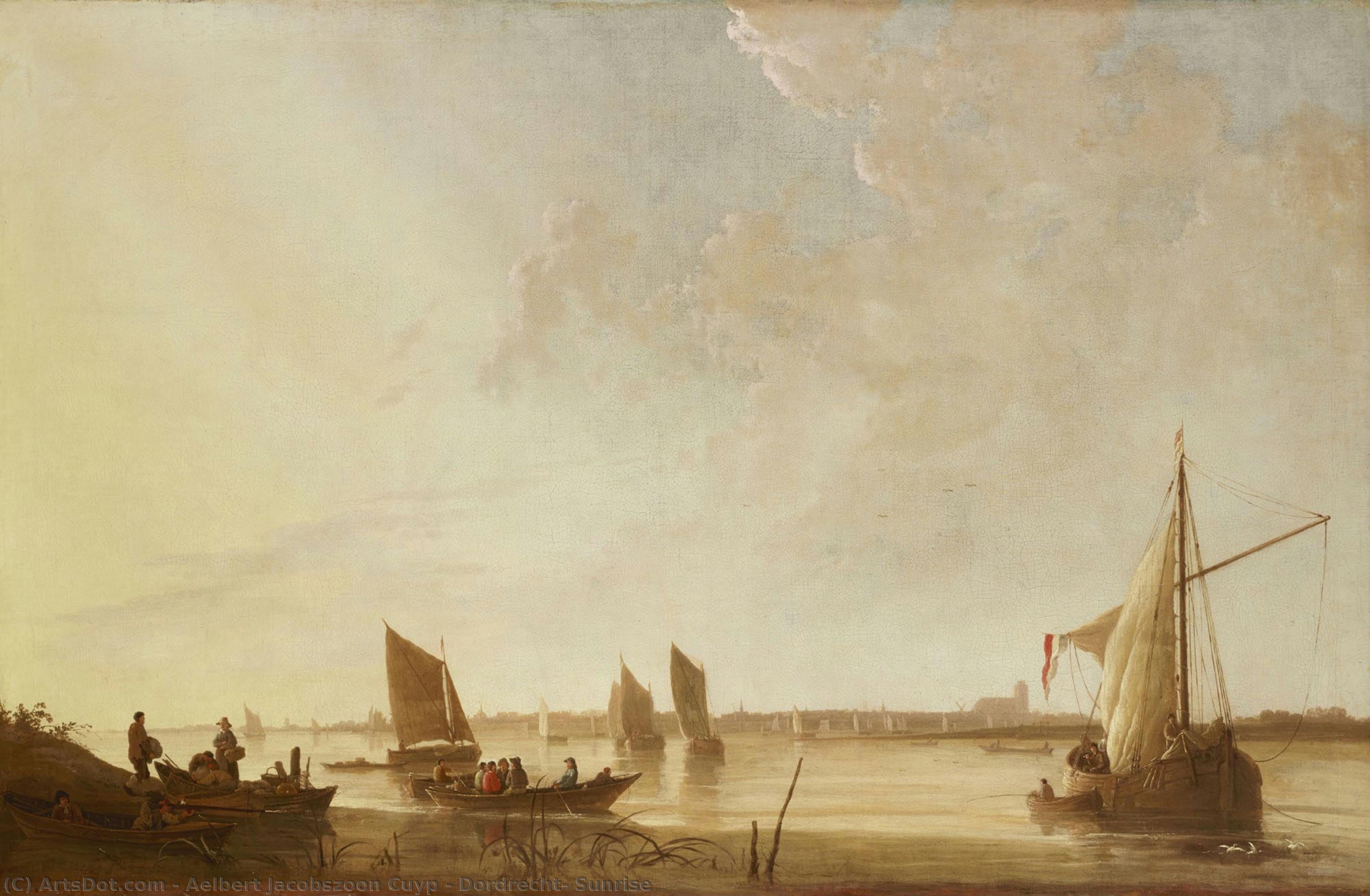 Dordrecht: Sunrise — Aelbert Jacobszoon Cuyp