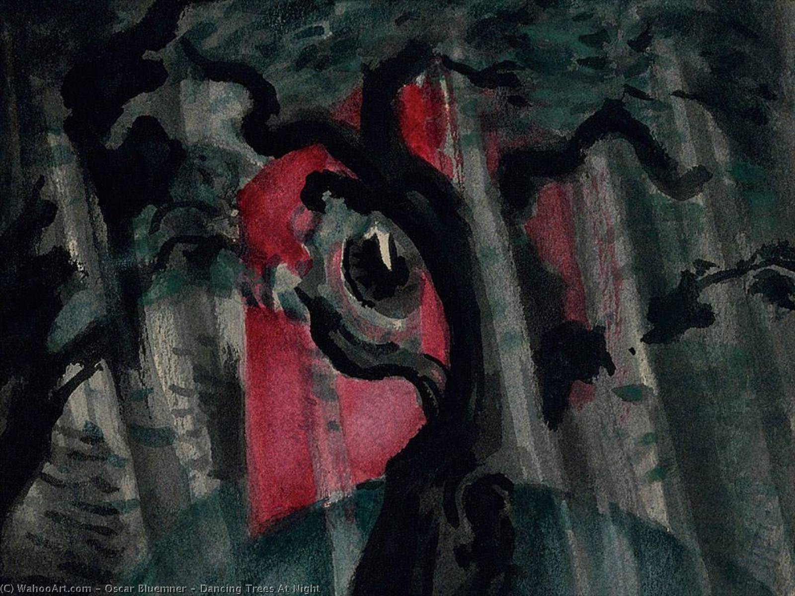 Dancing Trees At Night — Oscar Bluemner