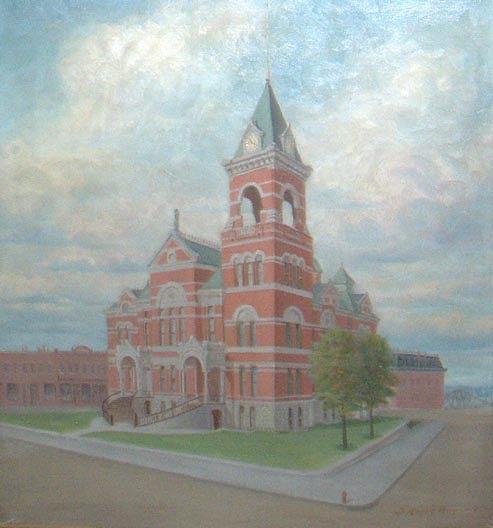 Old Macomb County Building, (painting) — Frank Harold Hayward