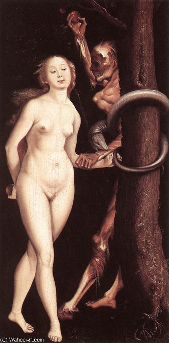 Eve The Serpent And Death — Hans Baldung