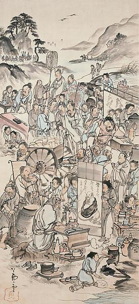 Drinking Festival Of The Eight Immortals — Nagasawa Rosetsu