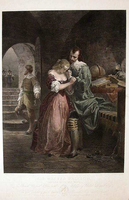 Sir Walter Raleigh Parting With His Wife — Emanuel Gottlieb Leutze