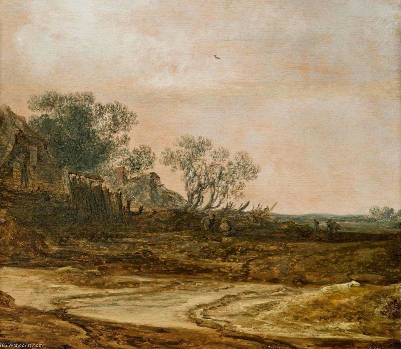 Landscape With Peasants — Jan Josefz Van Goyen