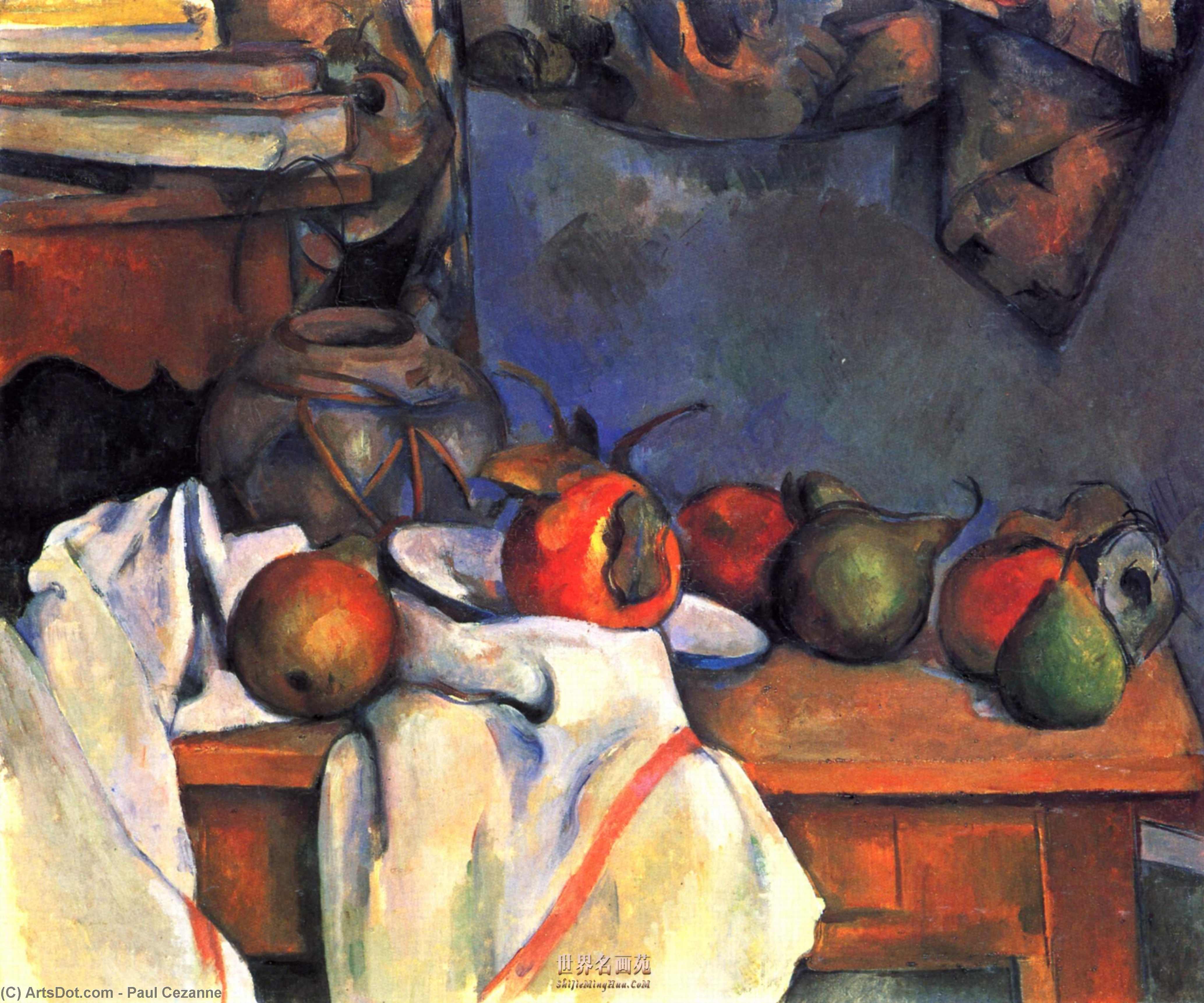 Still Life With Pomegranate And Pears — Paul Cézanne