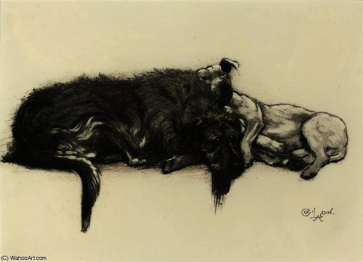 Micky And Cracker Resting — Beatrice Parsons