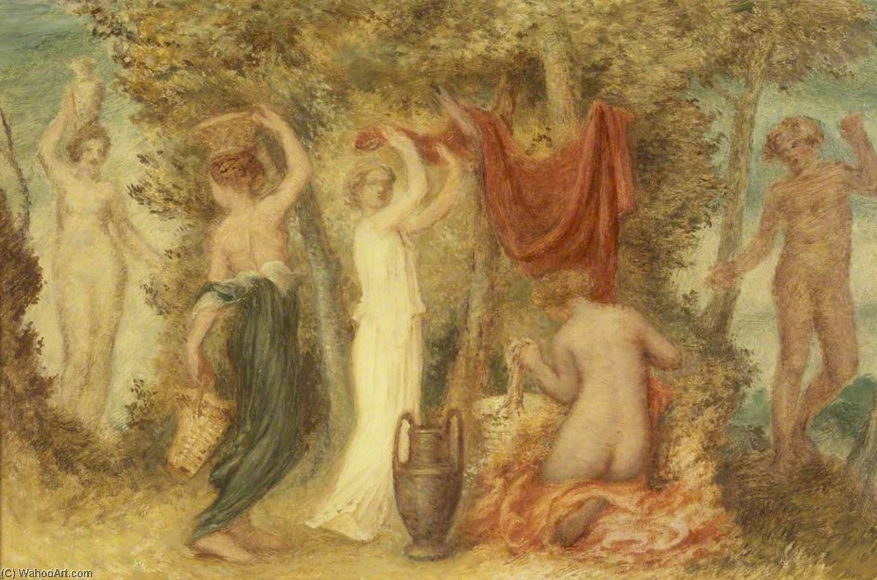 Votive Offerings, Classical Scene — Edward Calvert