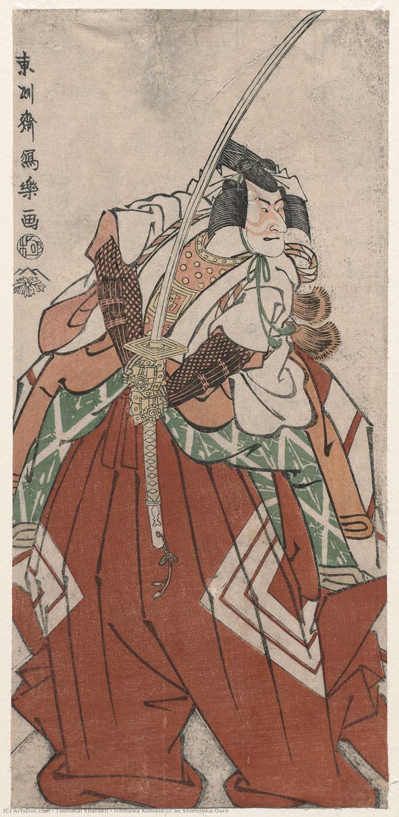 Ichikawa Komazō Iii As Shinozuka Gorō — Toshusai Sharaku