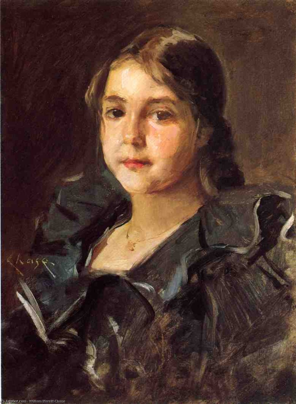 Portrait Of Helen Velasquez Chase — William Merritt Chase