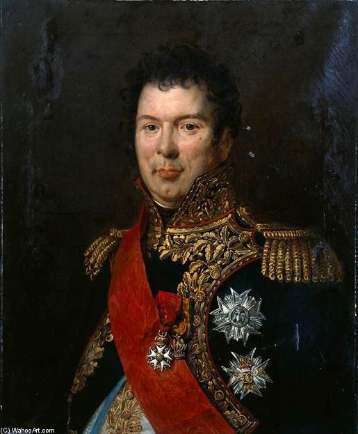 Portrait Of Count Songis Courbons In Full Uniform General — Jean Baptiste Paulin Guérin