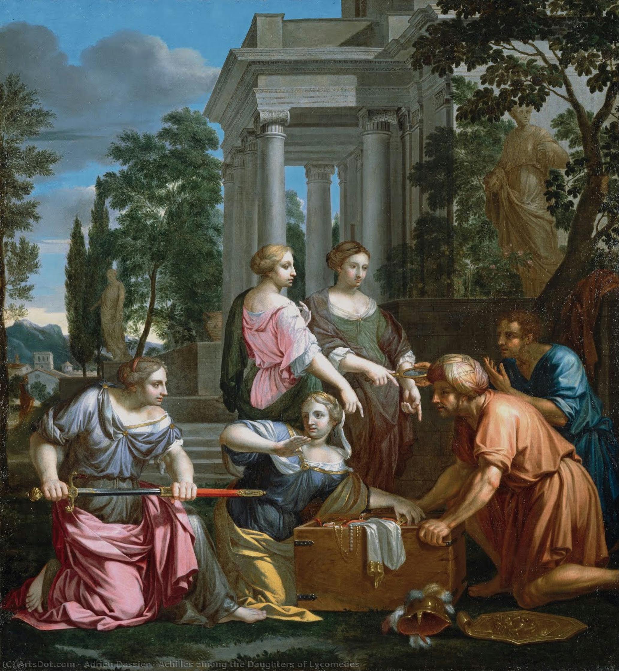 Achilles Among The Daughters Of Lycomedes — Adrien Dassier