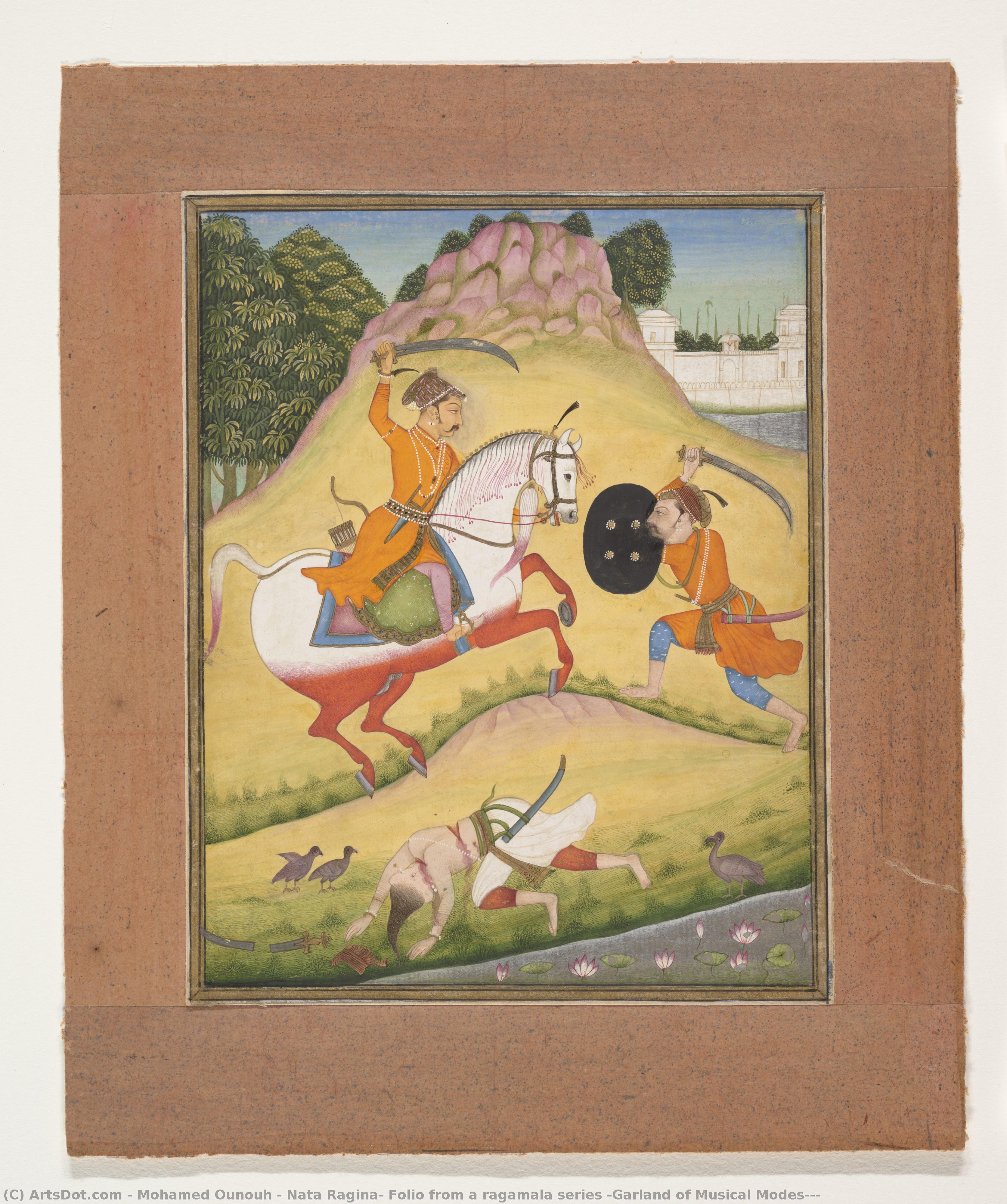 Nata Ragina: Folio From A Ragamala Series (garland Of Musical Modes) — Mohamed Ounouh