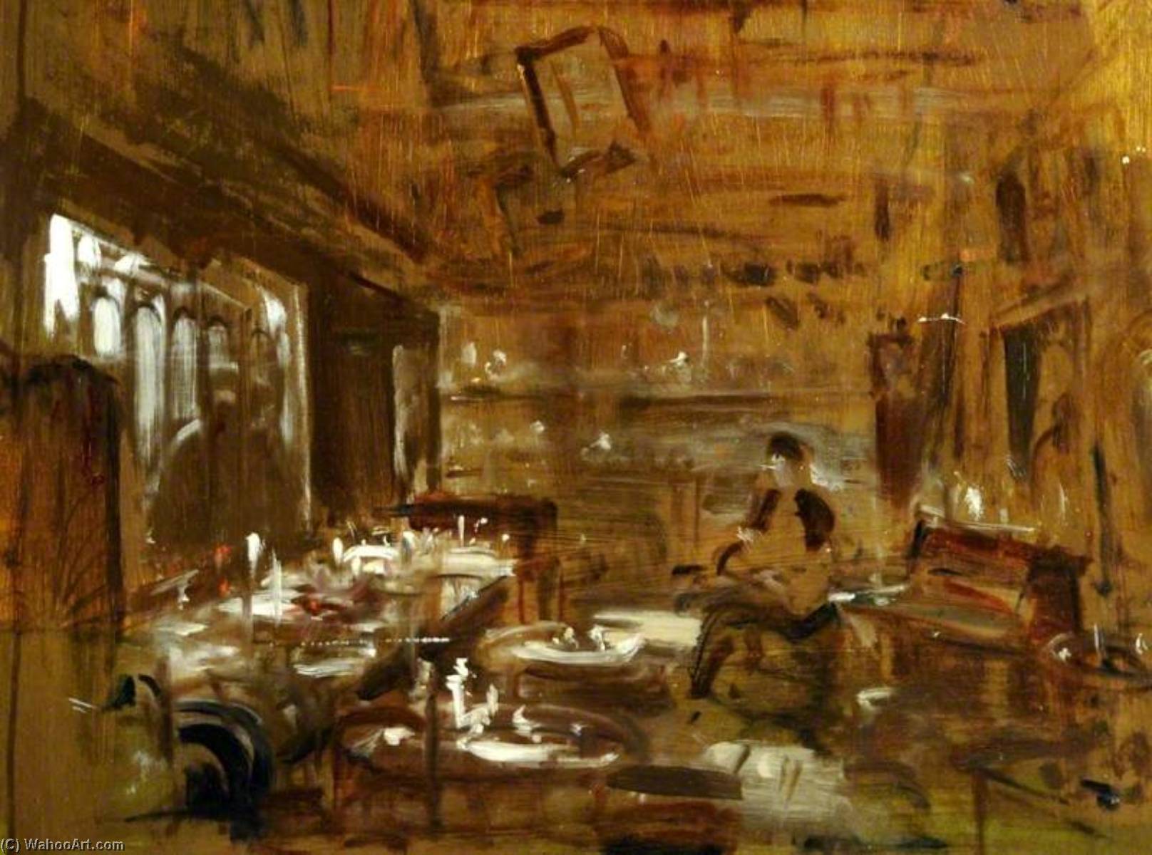 Study Of A Kitchen Scene (detail) — Frederick William Elwell