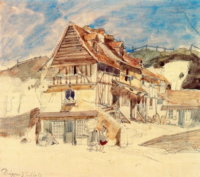 Cottage In Dieppe — Juhan Jongkind
