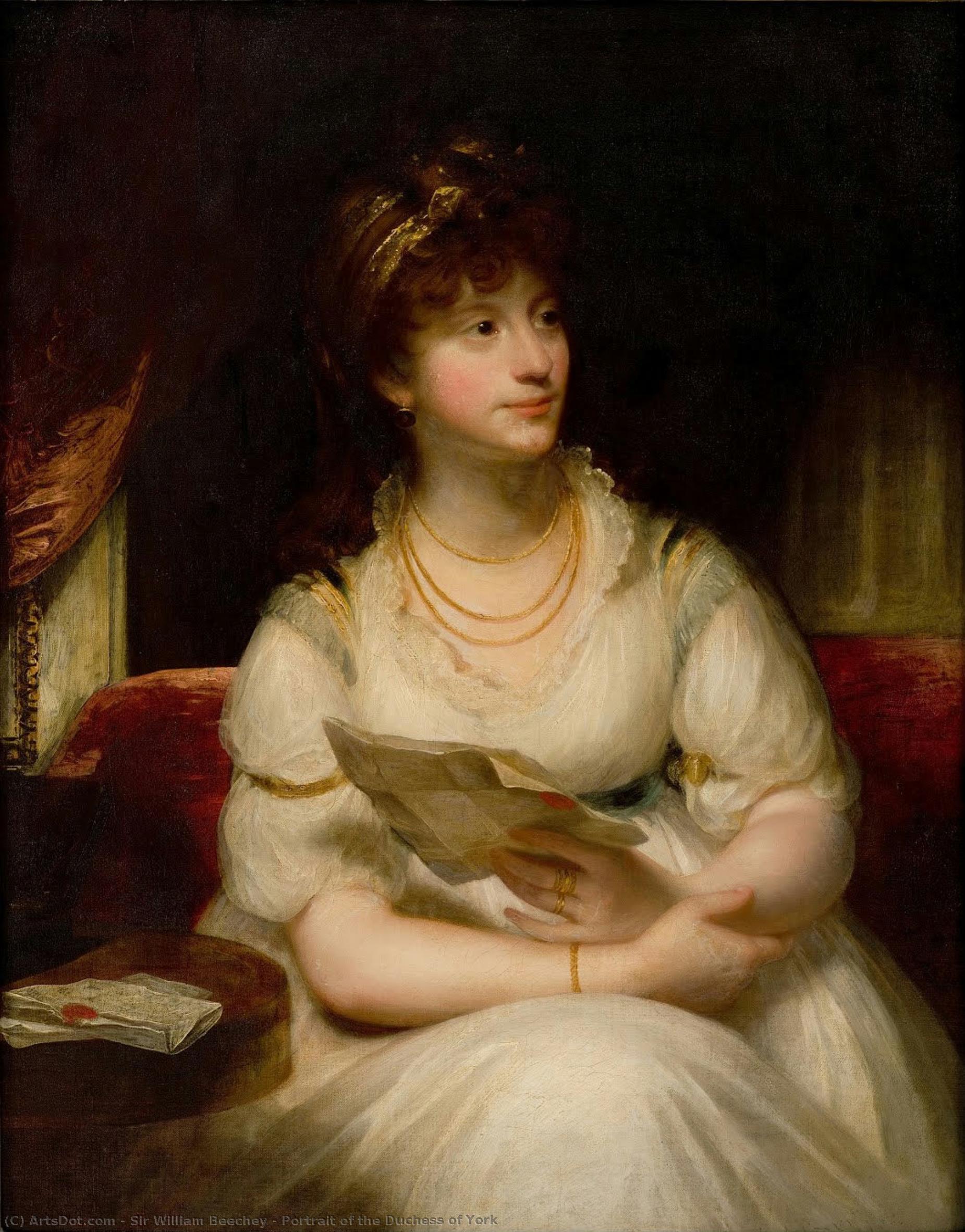 Portrait Of The Duchess Of York — Sir William Beechey