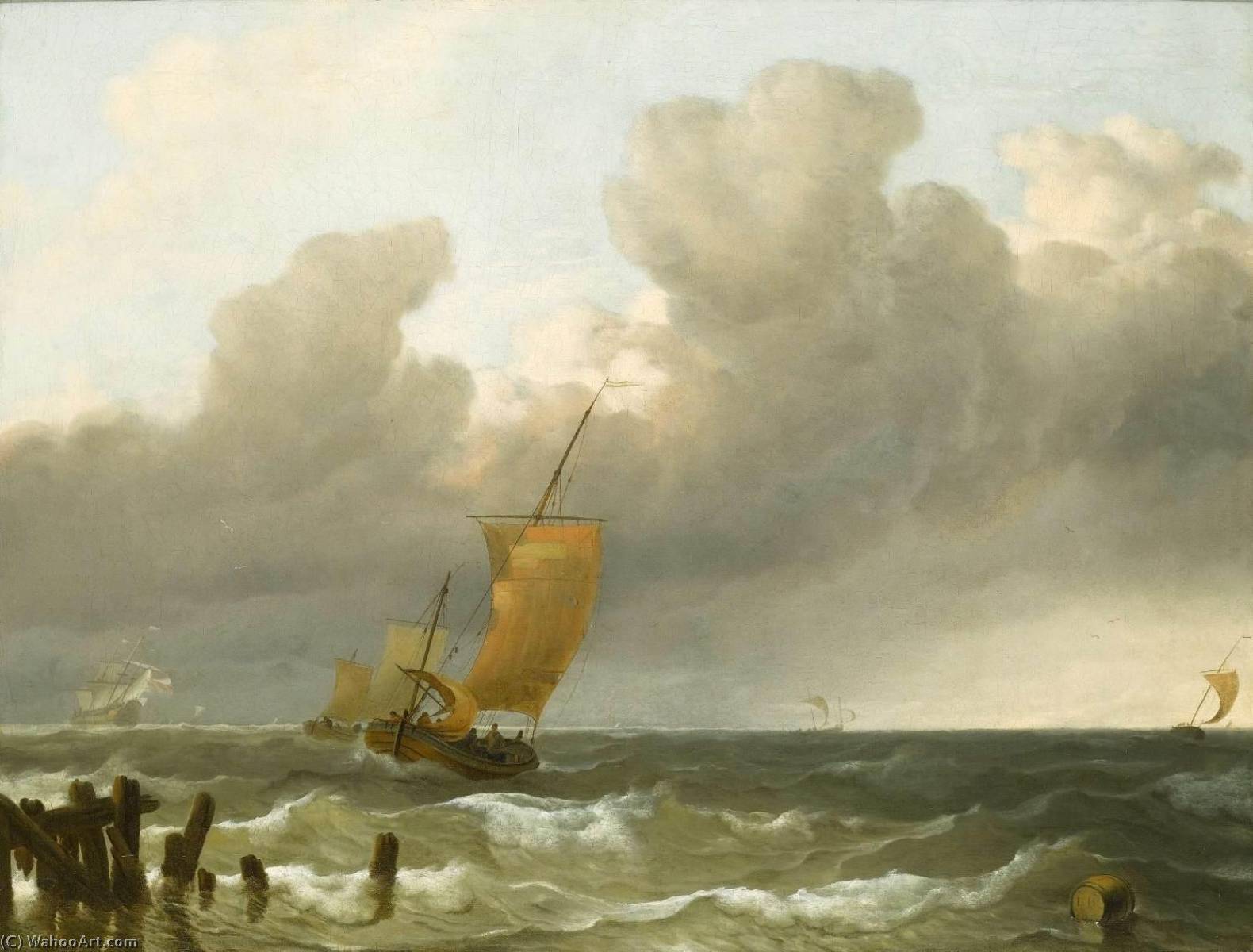 Shipping By The Dutch Coast — Ludolf Backhuysen I