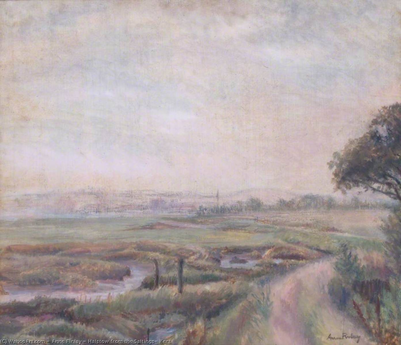 Halstow From The Saltings, Kent — Anne Finlay