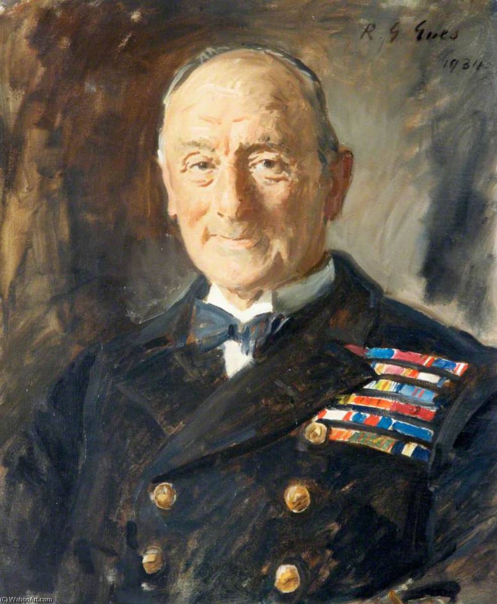 The Admiral Of The Fleet John Rushworth Jellicoe (1859–1935), Om, 1st Earl Jellicoe — Reginald Grenville Eves