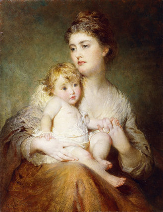 Portrait Of The Duchess Of St. Albans — George Elgar Hicks
