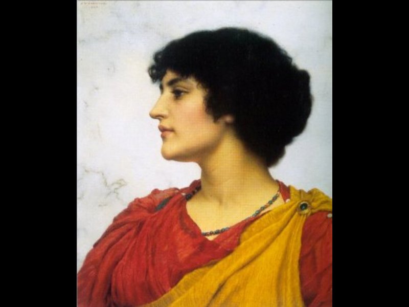 An Italian Girls' Head — R.b.a John William Godward