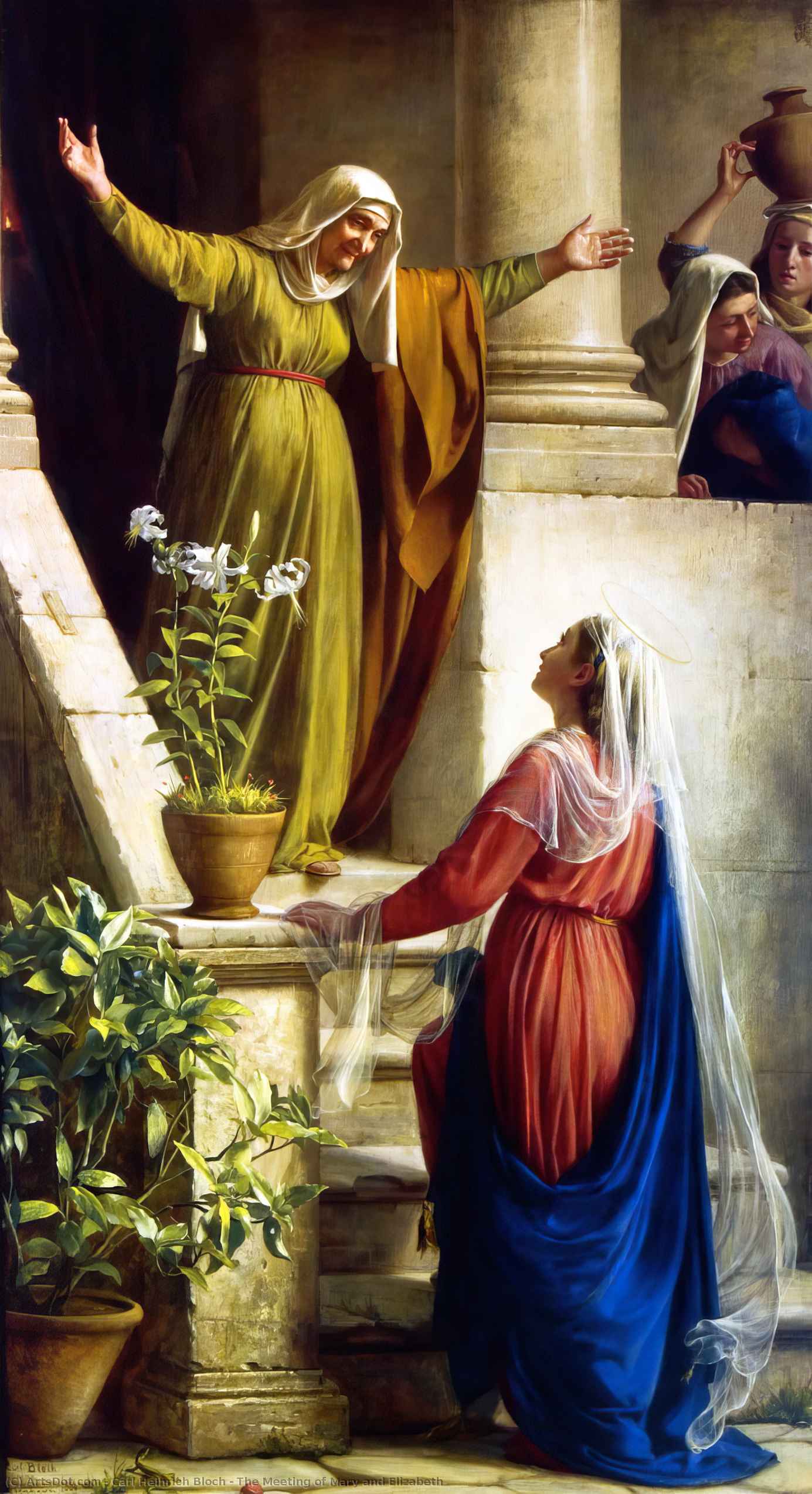 The Meeting Of Mary And Elizabeth — Carl Heinrich Bloch