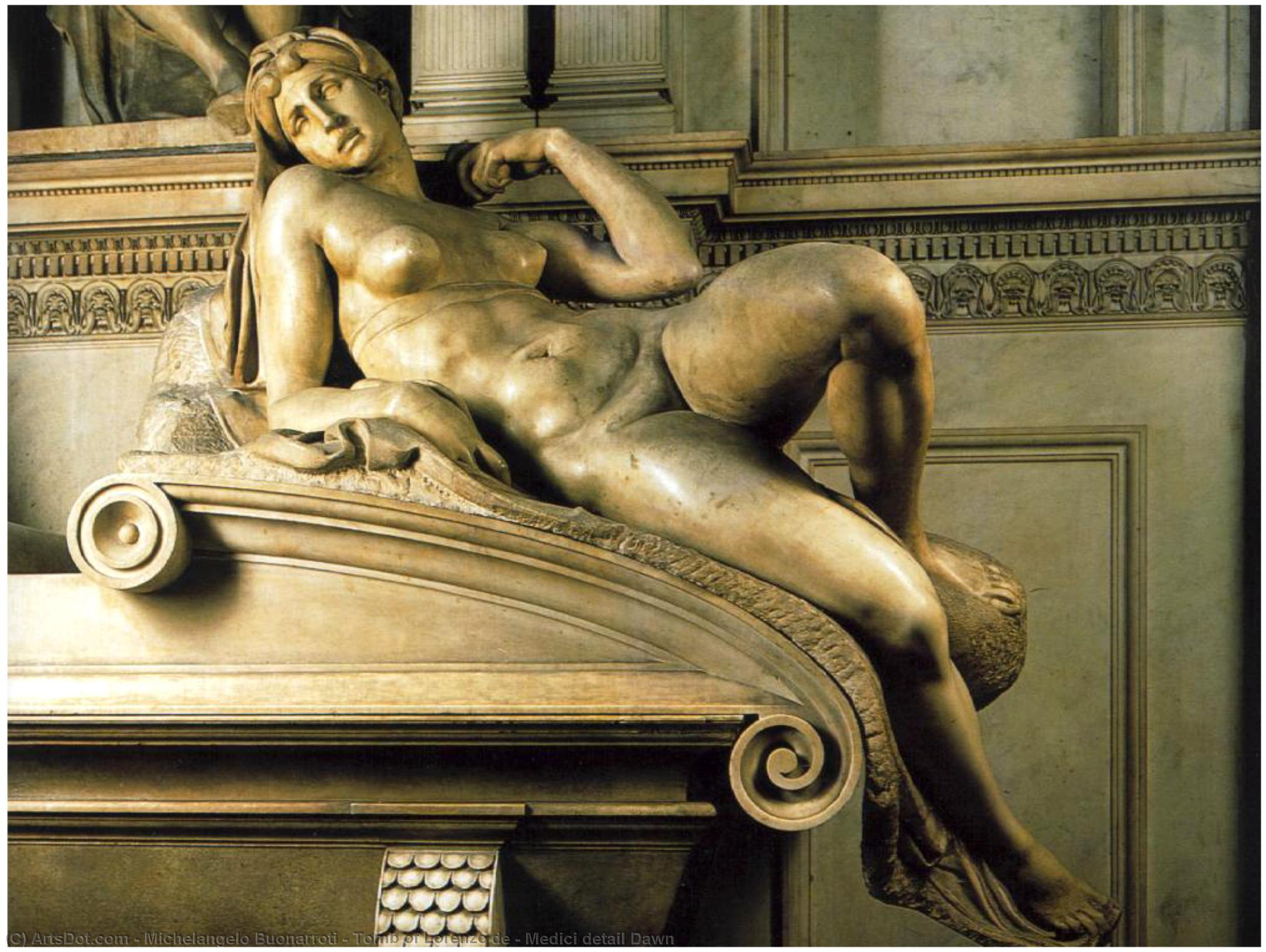 Detail Grabplatte Lorenzo De' Medici — Michelangelo Buonarroti