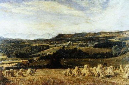 Cartmel Priory And Langdale Pikes — John William Buxton Knight