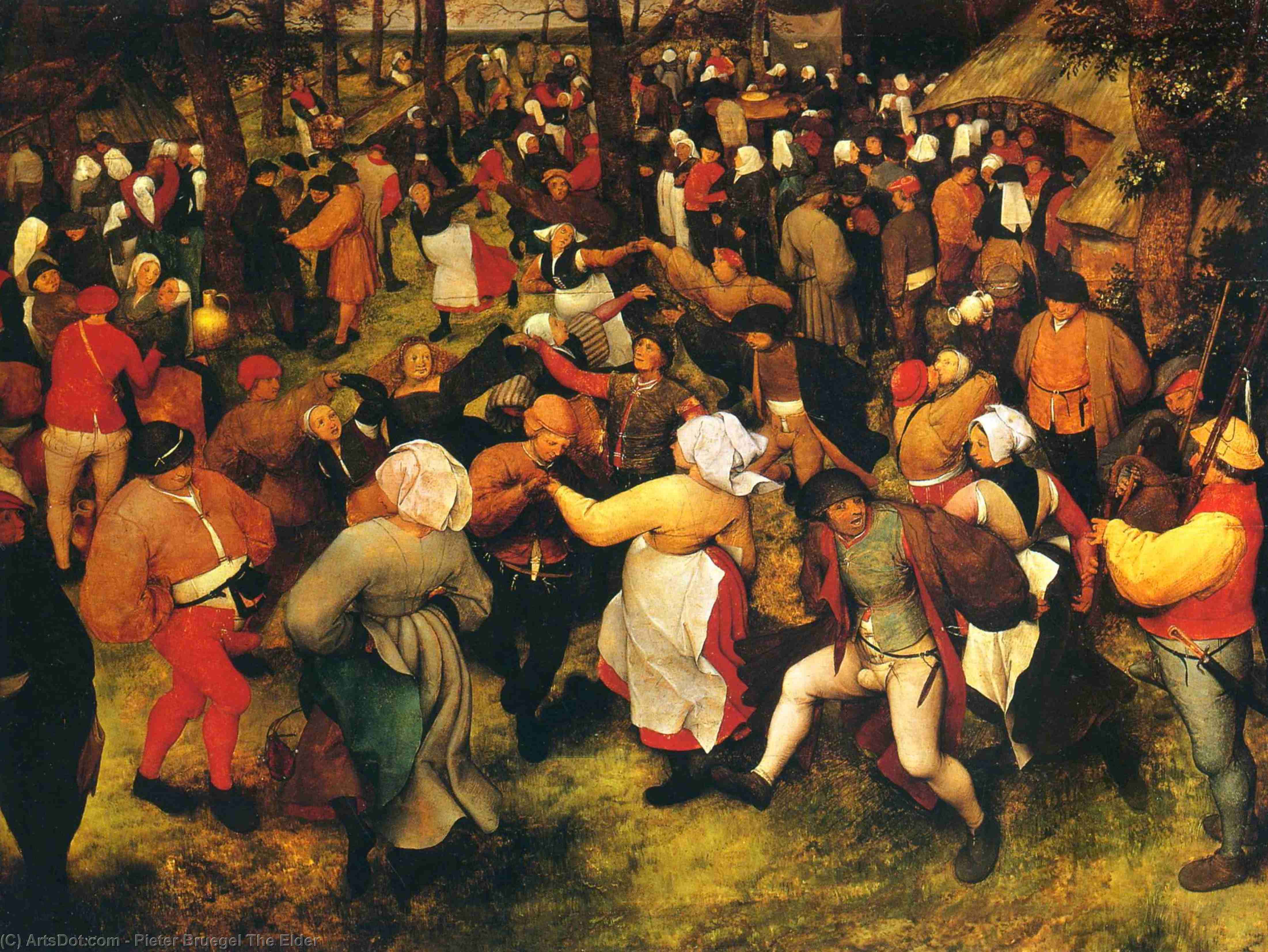 Der Hochzeitstanz Im Freien — Pieter Bruegel Der Ältere