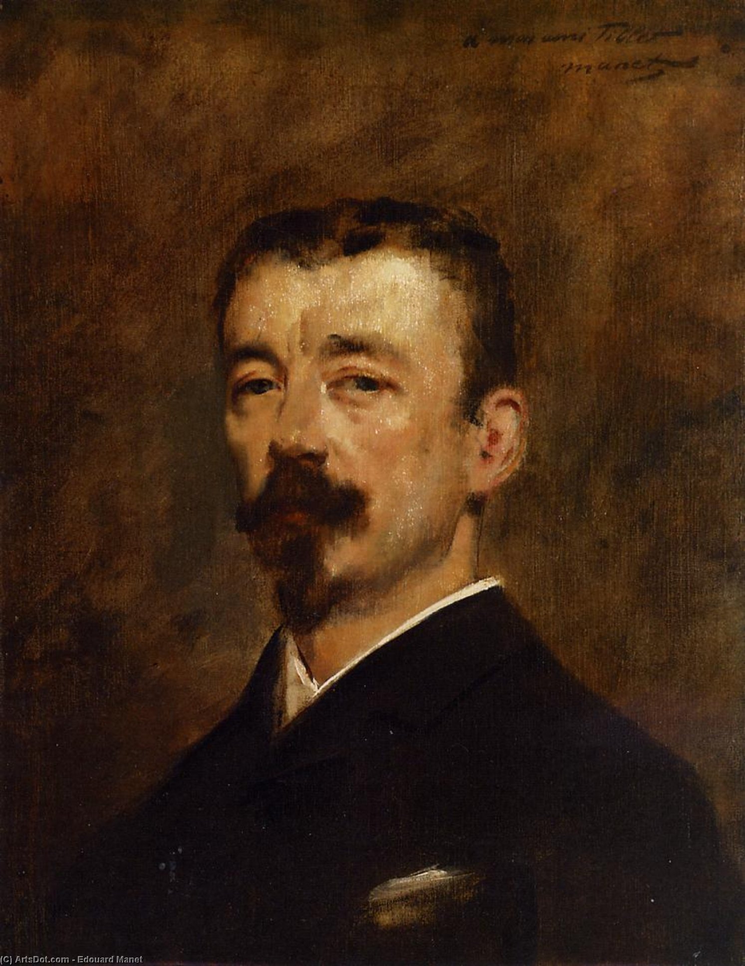 Portrait Of Monsieur Tillet — Édouard Manet