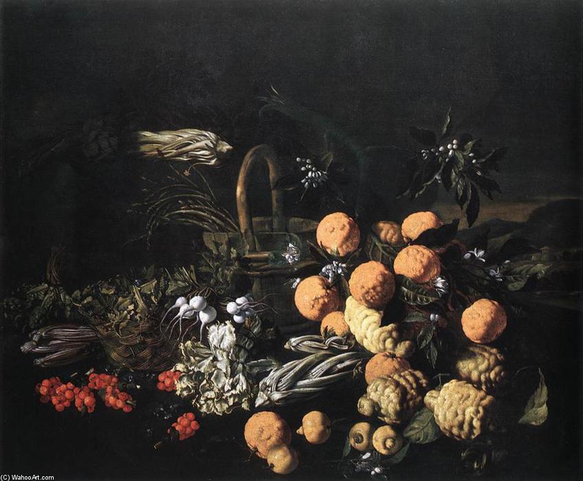 Still-life In A Landscape — Giovanni Battista Ruoppolo