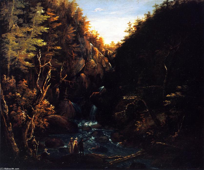 An Excursion To A Waterfall In The Mountains (also Known As Tourists By A Waterfall) — Charles Codman