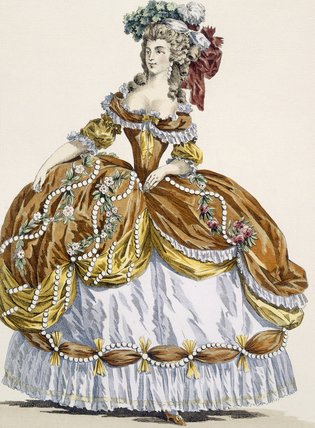 Grand Court Dress In New Style, Engraved By Dupin — Augustin De Saint Aubin