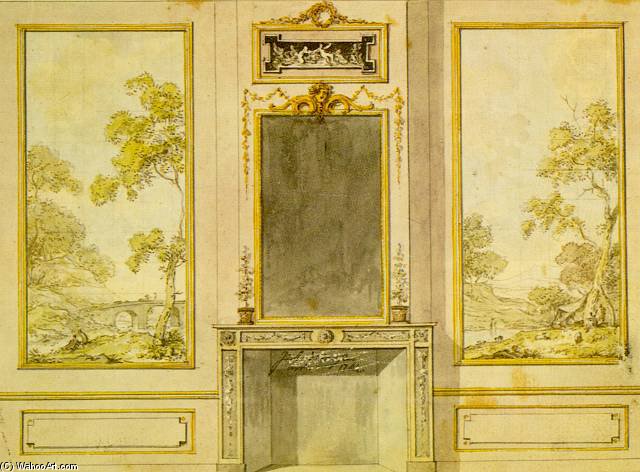 Ontwerp Voor Een Behangselschildering Van Jurriaen Andriessen — Jurriaan Hendrik Andriessen