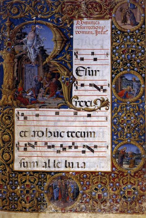 Page Of A Choirbook — Girolamo Da Cremona (girolamo De Corradi)