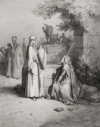 Eliezer And Rebekah — Paul Gustave Doré