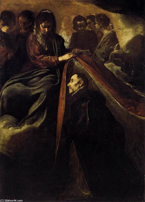 St Ildefonso Receiving The Chasuble From The Virgin — Diego Rodríguez De Silva Y Velázquez