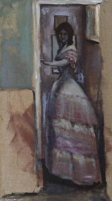 Woman Standing In Doorway — Sir William Rothenstein