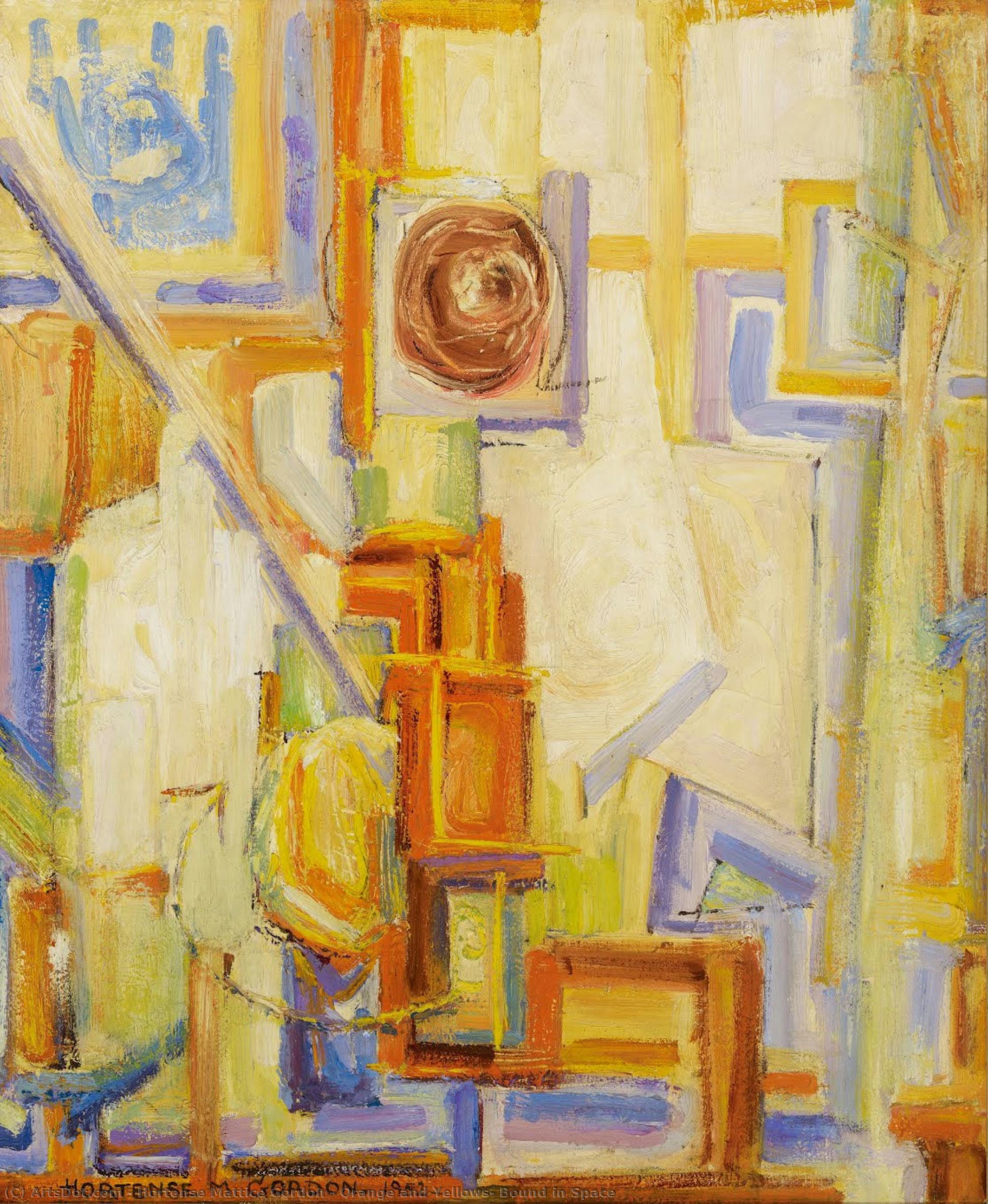 Orange And Yellows, Bound In Space — Hortense Mattice Gordon