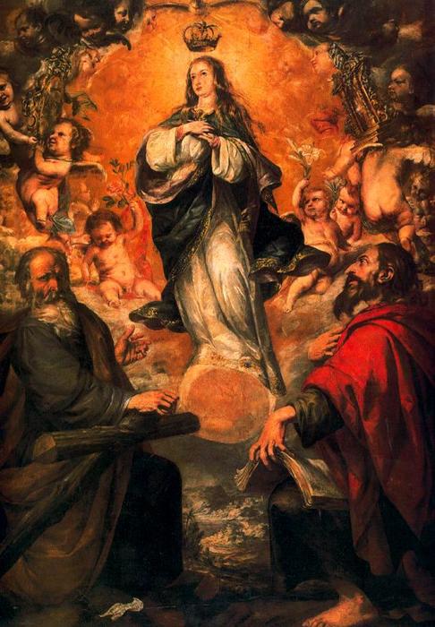 La Inmaculada Concepción Con San Felipe Y Santiago El Menor — Juan De Valdés Leal