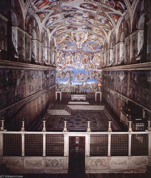 Innenraum Der Sixtinischen Kapelle — Michelangelo Buonarroti