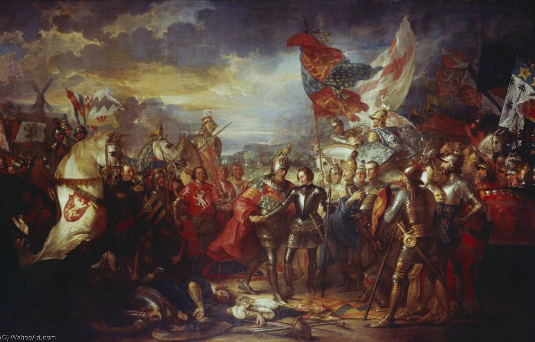 Edward Iii With The Black Prince After The Battle Of Crecy — Benjamin West