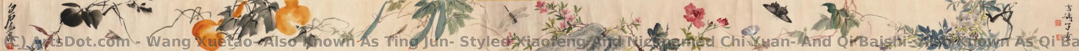 Flowers And Insects-2 — Wang Xuetao, Also Known As Ting Jun, Styled Xiaofeng And Nicknamed Chi Yuan, And Qi Baishi, Also Known As Qi Baishi, Also Known As Qi Baishi, Also Kno