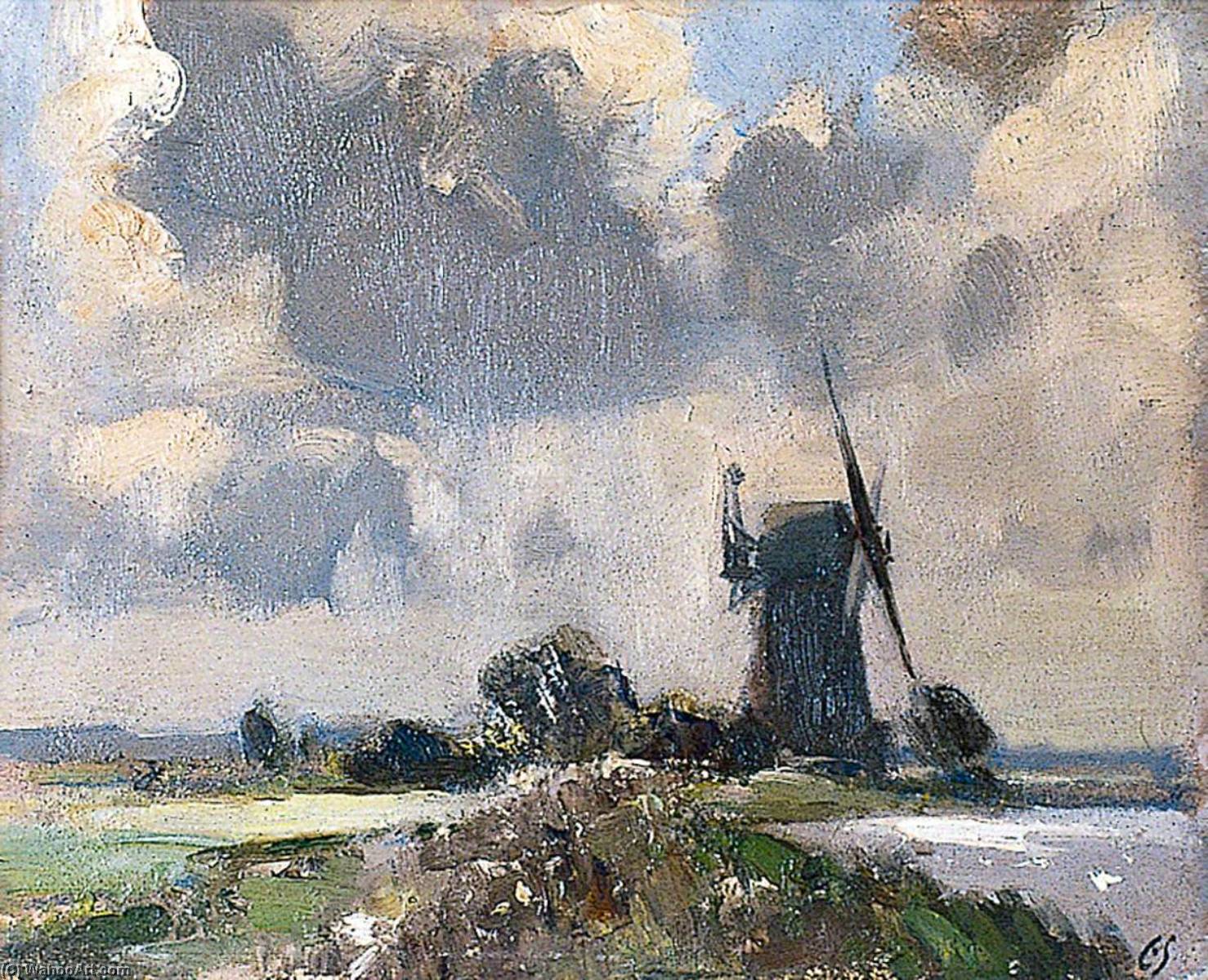 Drainage Mill On The Bure, Norfolk — Edward Brian Seago