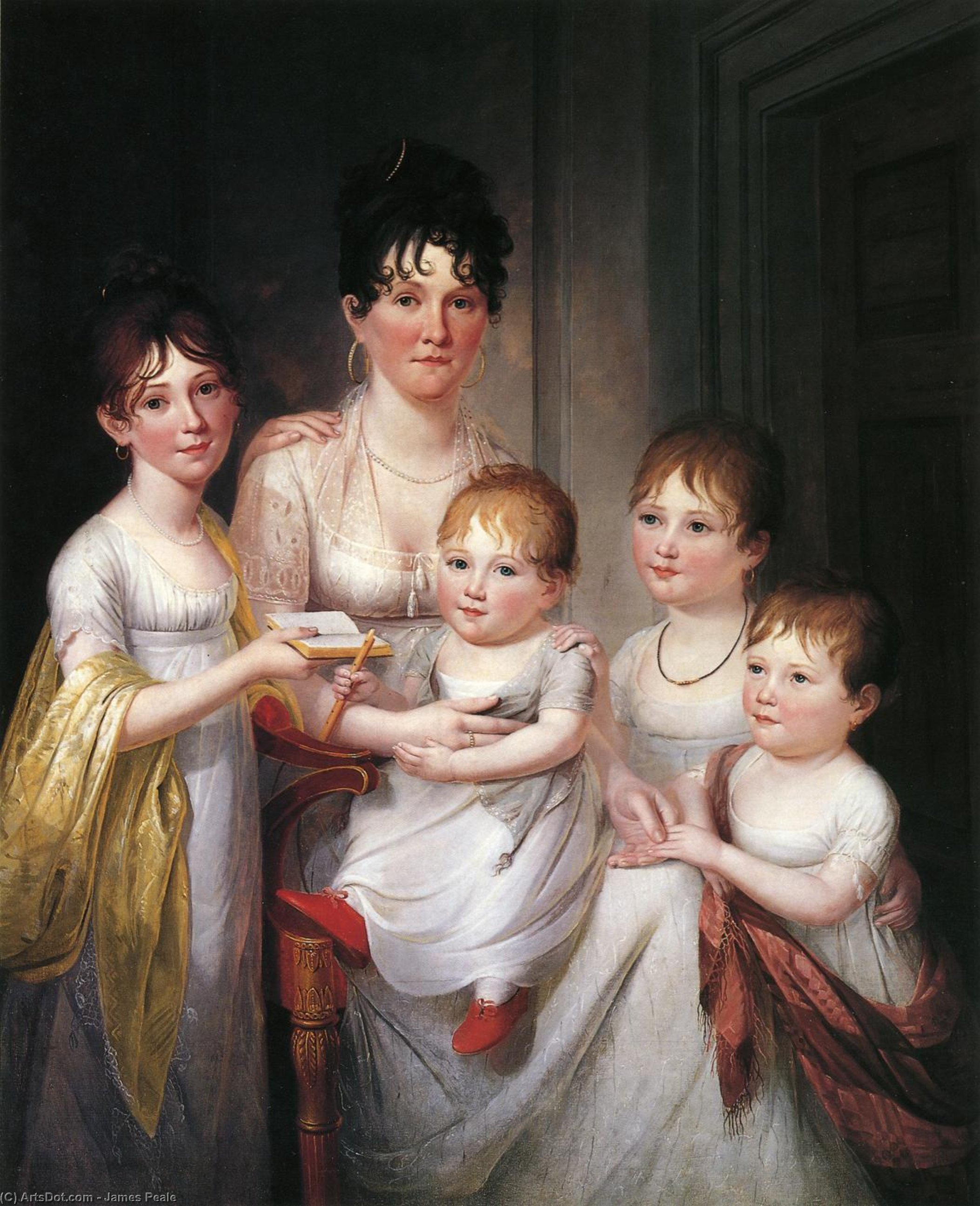 Madame Dubocq And Her Children — James Peale