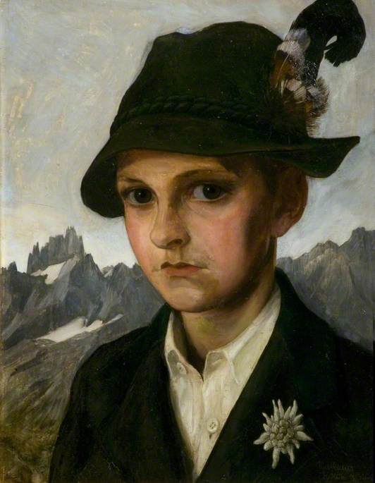 Portrait Of The Artist's Son, Siegfried, Aged 12 — Johannes Matthaeus Koelz