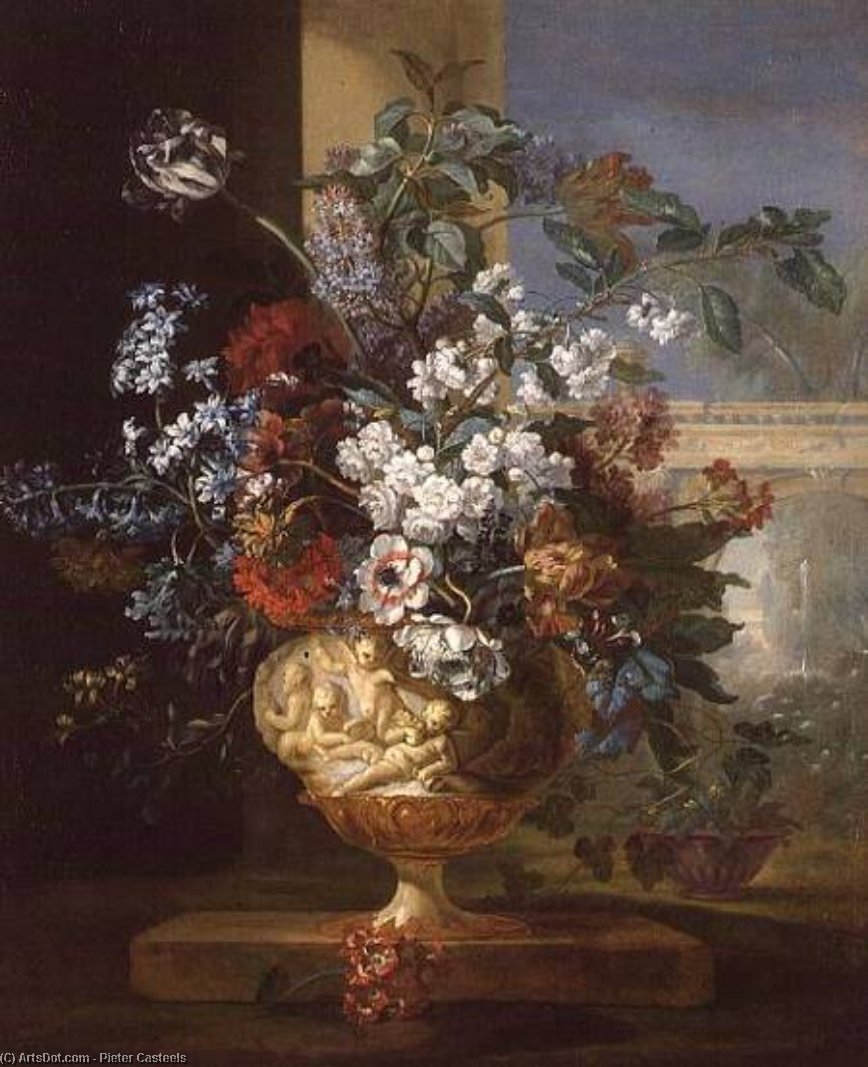 Still Life Of Flowers — Pieter Casteels
